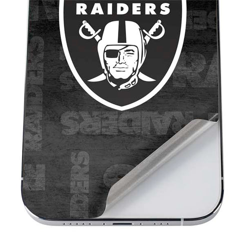 NFL Las Vegas Raiders Black & White iPhone 12 Pro Max Skin